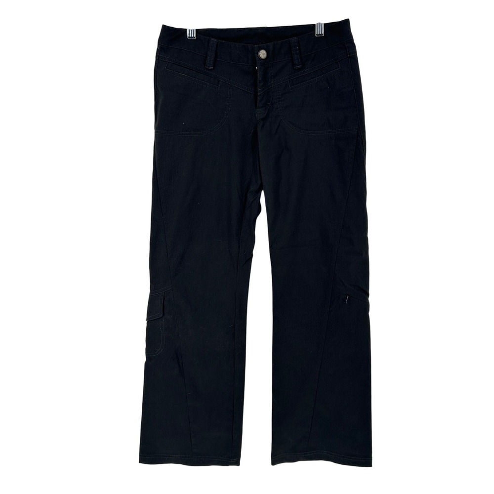 Athleta Black Hiking Cargo Pants Womens Size 4 Straight Leg Outdoor